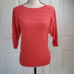 New York & Company coral sweater size S